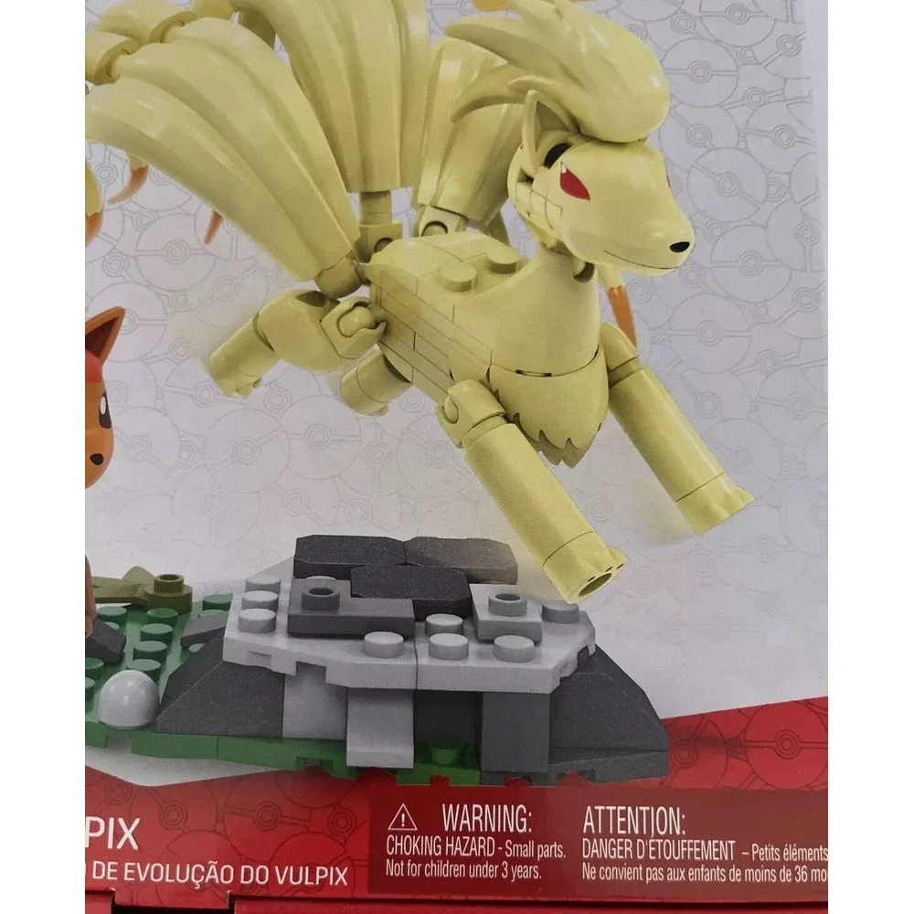 Pokemon Mega Build Vulpix & Ninetales Evolution Set 145 Pieces, Brand New‎